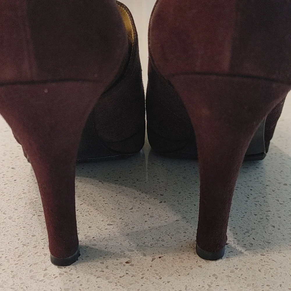 YSL Brown suede heels. Size 6.0 - Picture 10 of 10